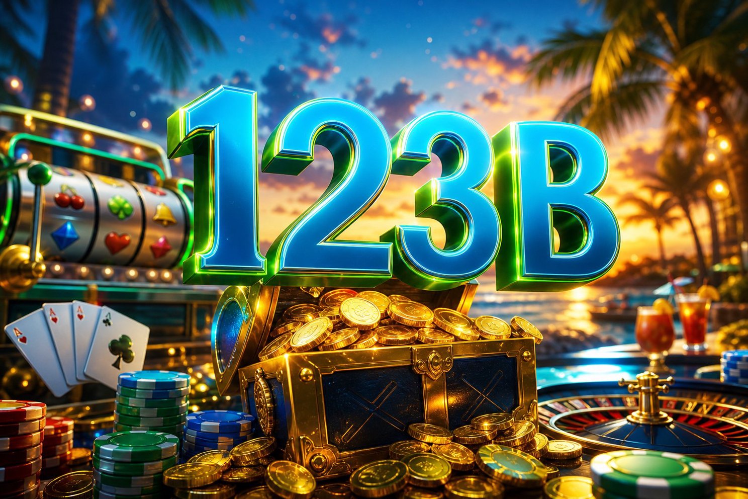 Ảnh bìa trò chơi đổi thưởng Golden Empire với tông vàng đế chế và lối vào 123B