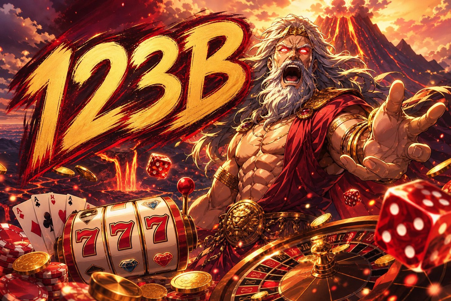 Giao diện trang chủ 123B với danh mục trò chơi đổi thưởng và game bài trực tuyến